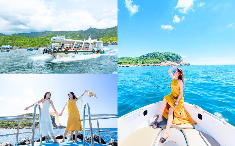 Ngắm trọn cảnh vịnh biển hoang sơ từ trên tàu Ngắm trọn cảnh vịnh biển hoang sơ từ trên tàu